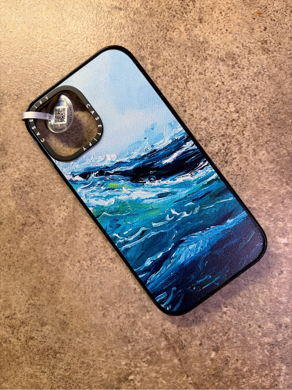 NEW Casetify Blue & Teal Ocean Wave iPhone 16 Plus Case